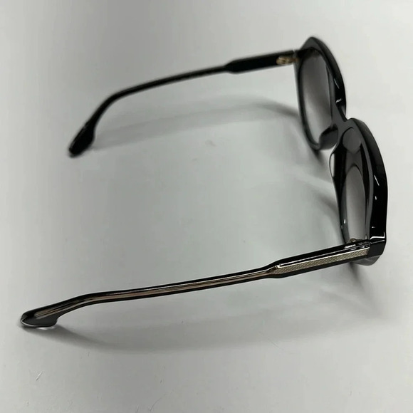 Victoria Beckham Sunglasses Round Glasses Designer VB624S 001 Black Silver 60MM main image 6